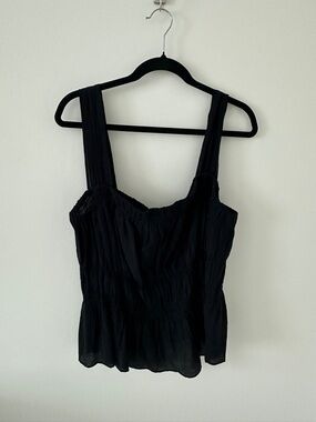H&M Black Cotton Camisole Tank Top